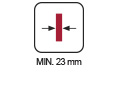 ESPECIFICACIONES - Grosor MIN 23 mm SF